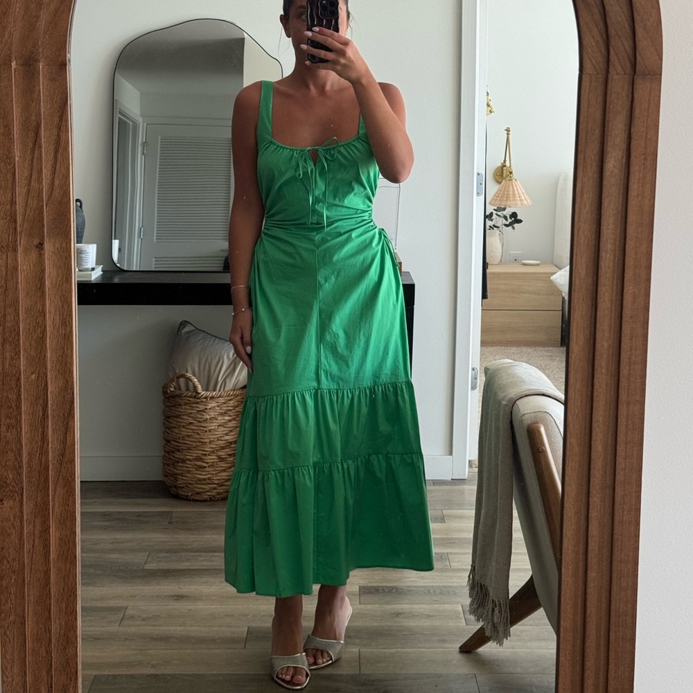 ASTR The Label Bridget Dress Green Medium